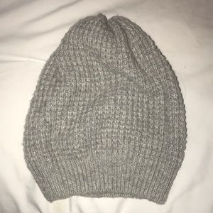 Grey beanie hat